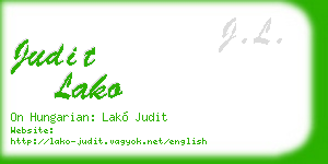 judit lako business card